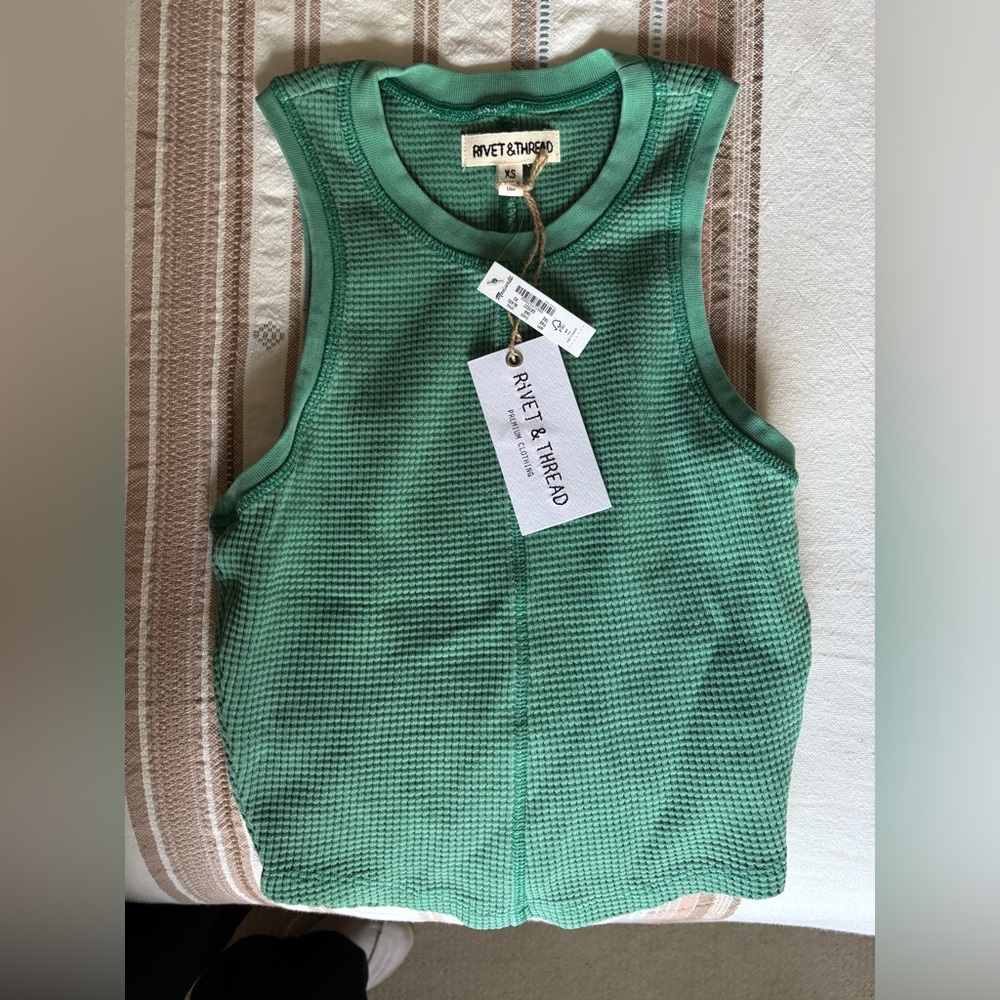 Last Chance!  Madewell Rivet & Thread Green Tank Top XS